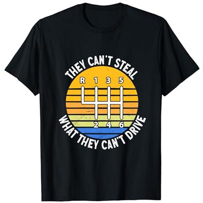 Handschaltung Auto mit Schaltgetriebe T-Shirt