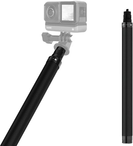 OBEST Sportkamera selfiepinne med teleskopstång, resa selfiepinne, 25 cm–116 cm vattentät selfiepinne för GoPro Hero 12/11/10/9/8/7/6/Max, DJI Osmo Action, Insta360 Ace/Ace Pro/ONE RS