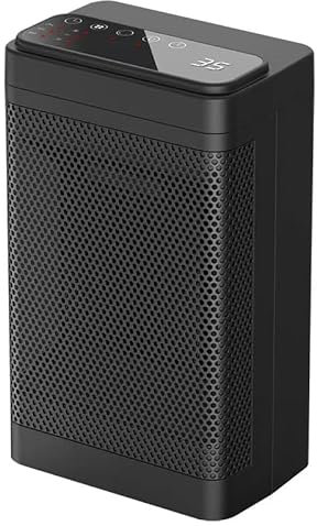 Radiateurs soufflants，Chauffage portable en céramique PTC avec rotation，1500W, protection contre la surchauffe et réglage à trois niveaux，Télécommande à distance, chauffage en une touche.