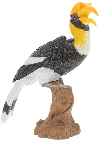 JOINPAYA Realistisches Hornbill Deko Figur Garten Plastikfigur Outdoor Vogel Modell Leichte Gartendekoration Kinderfreundlich Schnelltrocknend