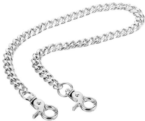 Wallet Chain, Hosenkette Herren Punk Gothic Brieftasche Kette Silber Edelstahlkette Schlüsselkette Mit Karabiner Für Frauen, Mädchen, Schlüsselanhänger, Geldbörse, Hosen, Stiefel, Kostümzubehör