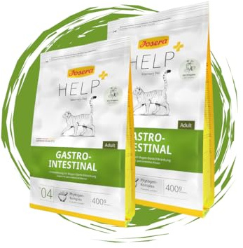 Josera Cat Help Gastrointestinal 2x400g - hochverdauliche, glutenfreie Rezeptur - Unterstützung bei Magen-Darm-Problemen - im praktischen Bundle