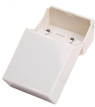 QWWQYDY Visitenkartenbox 2 stücke Aluminium Legierung Metall Box Männer Visitenkarte Halter Magnetische Taste Name Karte Halter Lagerung(White)