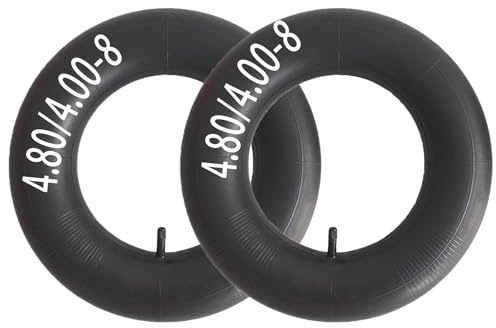 2 Stück 4.80/4.00-8 Schlauch Heavy Duty 8 Zoll Reifen für Rasenmäher, Schubkarren, Gartenanhängern, Go-Karts.