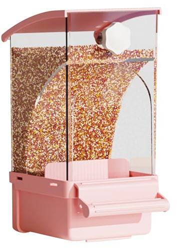 Parrot Food Dispenser, Automatic Dispenser, Bird Cage Accessories Candy Dispenser for Parrots Conure Canary Cockatoo