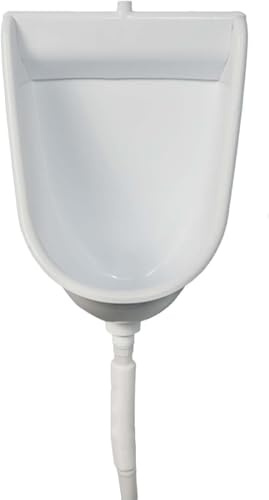 Urinoir Mural en Plastique pour Hommes, Salle De Bain Urinoirs De Rinçage Simple à Haute Efficacité, Inverseur D’Urine, Urinoir sans Eau, Urinoir D, White, Concealed Flush Angle Valve