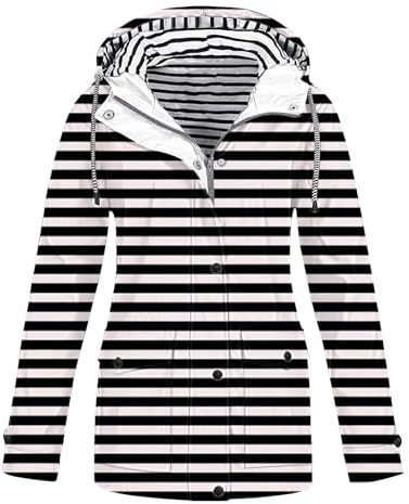 Womens Waterproof Hoodie Plus Size Rain Jacket Women Packable Womens Waterproof Rain Jackets Red Raincoat Lightweight Long Clear Raincoat Raincoats 3/4 Length Ladies Jackets With Hood