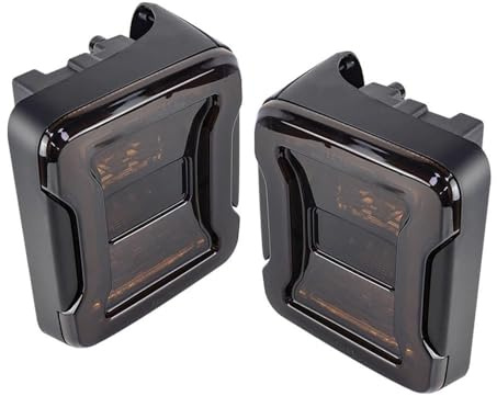 Feux Arrière LED Pour Wrangler JL 2018 – 2023 Feu De Freinage Arrière Clignotant Accessoires De Feux De Recul Feu Arrière Ensemble(Black USA)