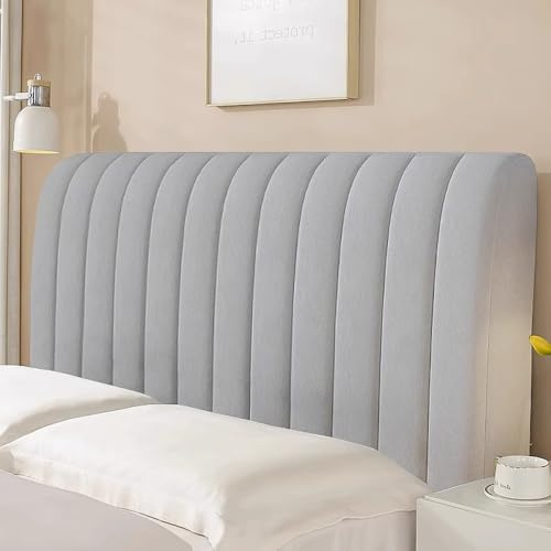 TLWQAUSL Premium Padded Headboard Slipcover for Wood Bed Headboard - All-Season Thick Cotton Dustproof Protector with Soft Backrest Padding