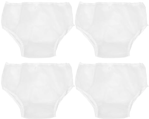 Veemoon Wiederverwendbare Inkontinenz Windelhosen für Erwachsene Saugfähige Schutzunterwäsche Hautfreundlich Diskret Größe L 4 Stück