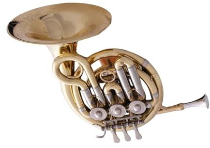 Gold Bb Mini Waldhorn Kupfernickel Stimmrohr Kornett Gravur