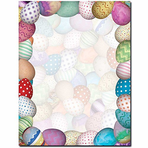 Painted Easter Eggs Letterhead Laser & Inkjet Printer Paper, 100 pack