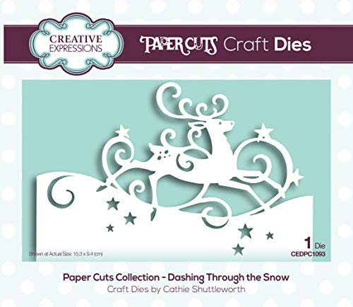 Paper Cuts Collection-Dashing Through The Snow Edger - Troquel (metal, 15,3 x 9,4 cm)