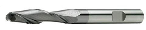 VHM Radiusfräser Z=2 HB beschichtet 1-20 mm Universalfräser 100% Made in Germany, Größe: 10R5,0x45x100 - d2=10 mm, Farbe: Lang