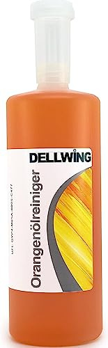 DELLWING Orangenölreiniger Konzentrat 1L mit Dosierhilfe – Premium Orangenreiniger Konzentrat/Universalreiniger mit Zitrusduft gegen Flecken, Fette, Öle, Klebereste und Harze | Universal Orangenreiniger, hochkonzentriert, Allzweckreinigungsmittel für Küche und Böden, Made in Germany