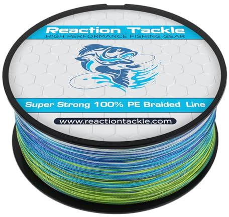 Reaction Tackle Braided Fishing Line Camo Aqua 30LB 300yd