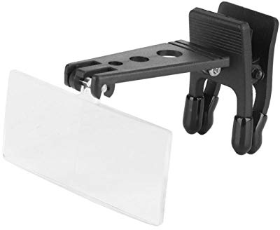 Gafas de lupa, lupa de gafas, clip de lupa, 1,5 x 2,5 x 3,5 x lupa para personas con gafas, manos libres, gafas de aumento para joyeros, reparación, costura, artesanía, personas mayores, lectura