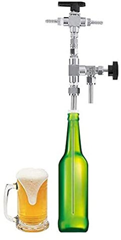 Bierflaschenfüller, 304 Edelstahl-Gegendruckfüller, selbstgebraute Füllmaschine, handgefertigtes CO2-Bierbrauset für Bier- und Weinwerkzeuge für die Hausbrauerei