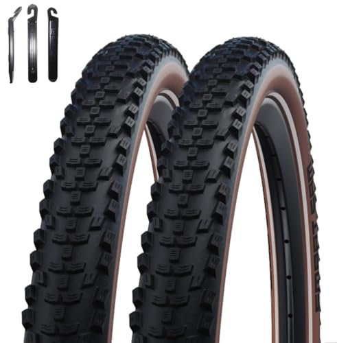 2 x Schwalbe Smart Sam Fahrradreifen Performance Bronze 57-622 (29 x 2,25) inkl. Reifenheber