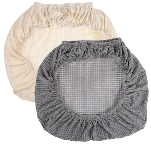 FAVOMOTO Schutzbezug Elastische Kissenbezug Schonbezüge - 2Pcs Stretch Stuhl Schutzbezug, Moderner Einfacher Stil Elastische Bürostuhl Kissenbezug Spandex Sitzbezüge Schonbezüge Waschbare