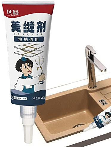 Tile Glue, Waterproof Tile Paste Adhesive Floor Glue, Indoor Outdoor Sealant for Kitchen Pool Edge Sealing, Glass, and Metal, Long Lasting Protection Tayste
