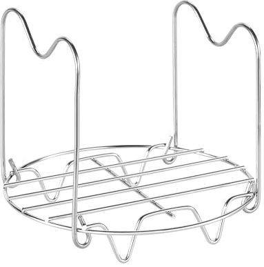 Steamer Rack Trivet with Handles for Instant Pot Pressure Cooker Accessories (Handle without silicone, For 6qt)