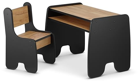 defiPad® Table Enfant avec Chaise | Premium Bureau avec Espace de Rangement | Table Dessin | Meuble Chambre | Charge 80kg pour 2-8 Ans