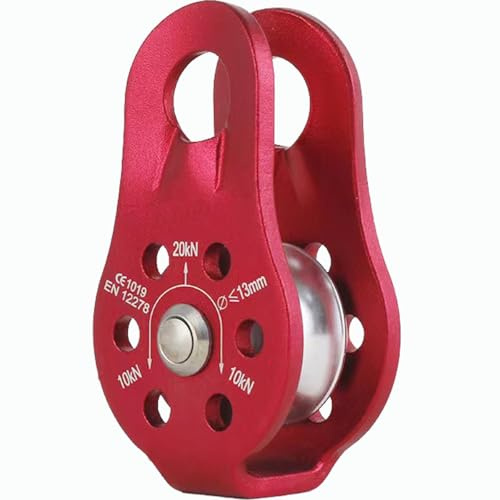 Tread star Seilrolle Umlenkrolle Hochleistungs-Seilrolle Aus Aluminiumlegierung Für Das 12-mm Einseil-Riemenscheibenblock für 12-mm