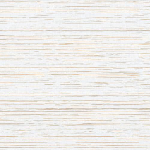 VEELIKE Papel Pintado Blanco Dorado Textura Papel Autoadhesivo Pared Beige Papel Adhesivo para Muebles Papel Pintado Tela de Hierba Papel Tapiz Habitación Papel Pared Salon Extraíble 40cm x 300cm