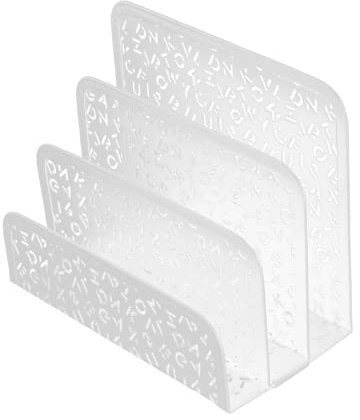 COHEALI Langlebiger Briefhalter Aus Eisen Brief-organizer Briefhalter für Den Schreibtisch Briefumschlaghalter Elegantes Metalldesign Weiß 1 Stück Briefaufbewahrungsregal