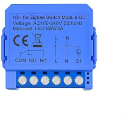 HOHOVYVY Para TUYA para ZIGBEE Smart Switch Módulo DC 24-32 V/AC 100-240 V Interruptor de contacto en seco (ZigBee-DC)