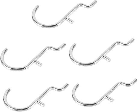 ULTECHNOVO 5pcs U-Shaped Pegboard Hooks Heavy Duty Perforated Wall Hooks Pegboard Hangers for Display Rack