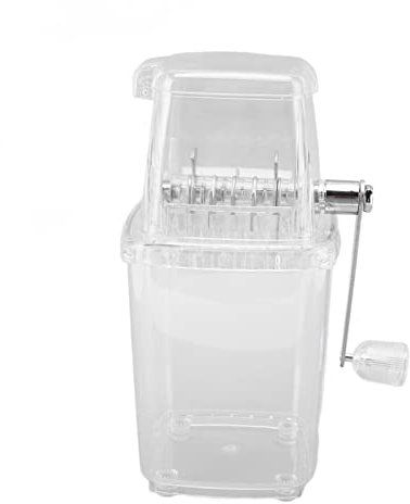 Manual Ice Crusher Clear Kitchen Tool for Home Bar Drinks and Parties Stainless Steel (Transparent)