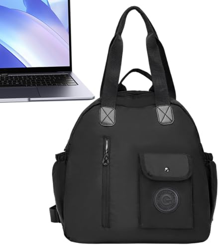 Generico Stor ryggsäck för kvinnor, vattentät fitnessbok, 14,96 x 5,91 x 18,9 tum ledig axelväska med stor kapacitet, lätt mode shopping för resor, skola, arbete,