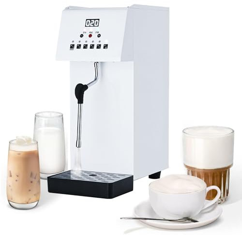 2500W Electric Milk Frother, Electric Cappuccino Machine and Milk Warmer, Steam Boiling Hot Water Dispenser - for Latte, Cappuccinos, Macchiato, Hot Chocolate Milk