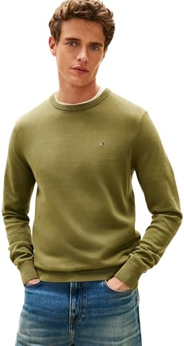 Tommy Hilfiger Jersey Hombre Essential Cotton con Cuello Redondo