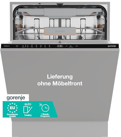 Gorenje GV16C Lavastoviglie/elettrodomestico da incasso/completamente integrabile/EU Made/60 larghezza/16 controsoffitto/6 programmi/TotalDry/MultiClack/ExtraHygiene/SmartControl/EEK: C/Dimensioni di