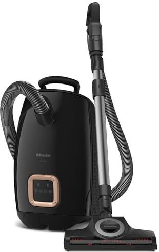 Miele Guard L1 Cat & Dog Bagged Canister Vacuum for Pet Owners with Odor-Reducing Active AirClean Filter, TurboTeQ Floorhead, and AllTeQ Universal Floorhead, in Obsidian Black/Space Grey