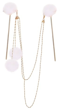 HONITANO Haarnadel mit Quaste Vintage Haargabel Doppelketten Haarstab Chinesischer Haarschmuck für Damen Festliche Frisuren