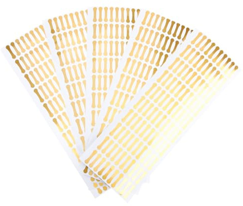 Alipis Tamper Labels Tamper Seal Stickers 500pcs Small Adhesive Decals for Food and Drink Packaging Protection