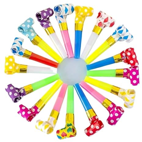100 pezzi di fischietti for feste, suoni d'atmosfera, oggetti scena for la creazione soffiatori in plastica, divertenti Per Feste Natale