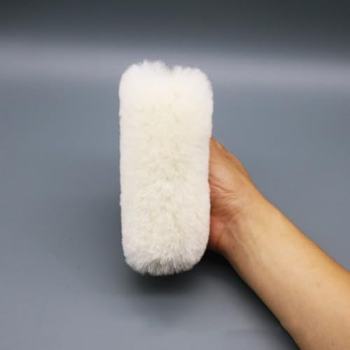 12,7 cm Polierpad 125 mm Polierpad für Exzenterschleifer, Kunstwolle, Auto-Wachs-Schwammscheibe, 2 Stück für Autoreparatur, Möbel, Glas, Edelstahl