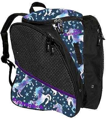 TRANSPACK Unisex vuxna vattentålig tuff robust lätt 33L skridsko ryggsäck väska | bär skridskor, hjälm och utrustning, enhörning