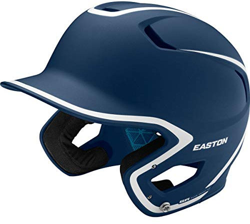 Easton Z5 2.0 Schlaghelm, Baseball, Junior (16,5 cm – 19,5 cm), matt, zweifarbig, Marineblau/Weiß