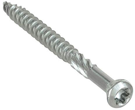 200 Stück Terrassenschrauben 5,0 x 80 Torx | Edelstahl A2 Blank | Rostfrei | Universalschraube | Schrauben