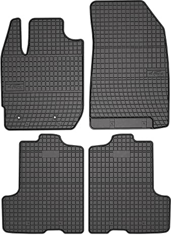 FROGUM EL Toro Gummimatten Ganzjähriges-Set von Autofussmatte Auto Fußmatten für Dacia Duster II 2017-2021 | Beständiges Gummi Material | 1,5cm Schutzkante