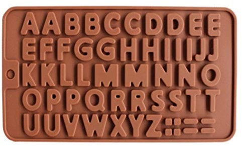 DUO ER Letras de Molde de Silicona 48 Incluso la Pasta de azúcar del Chocolate Moldes Moldes DIY Barra de Caramelo del Molde de la Torta Decoración Herramientas de Cocina Hornear Accesorios