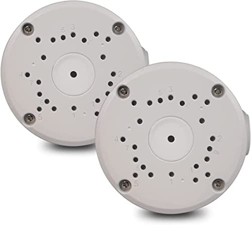 OOSSXX (Kamera-Anschlussdose) wasserdichte Anschlussdose für Überwachungskamera, Überwachungs Universal Abzweigdose für Bullet Überwachungskamera, Metall Aluminium, Junction Box (2 Pcs)