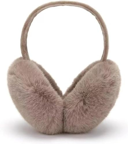 Chyuan Fashion Winter Unisex Ear Muffs Ear Warmers Foldable for Adults Children(dunkelbrauner Ohrenwärmer)