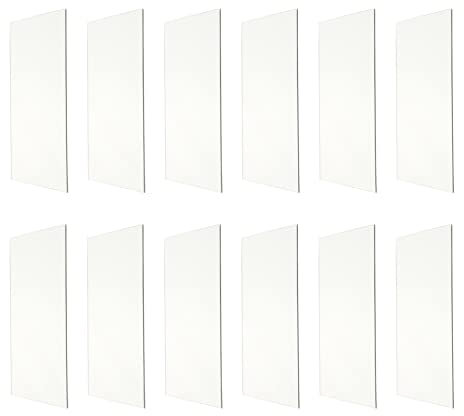 Warmhm 16blätter Flexibler Spiegelaufkleber Zum Selbermachen Spiegeleffekt-Aufkleber Kreative DIY-Spiegel Fliesenaufkleber Aus Acryl Mit Selbstklebe-Folie Für Einfache Anbringung